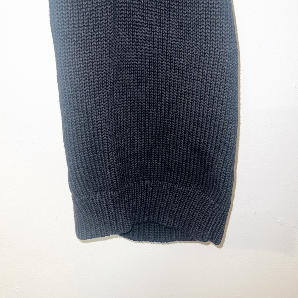 Old Navy black 100% cotton knit sweater Y2K halter top - Picture 3 of 9